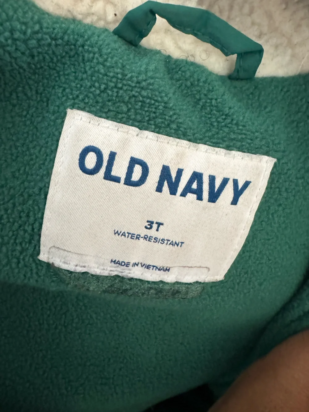 Old Navy Coat Sherpa Fleece Lined Puffer Colorblock